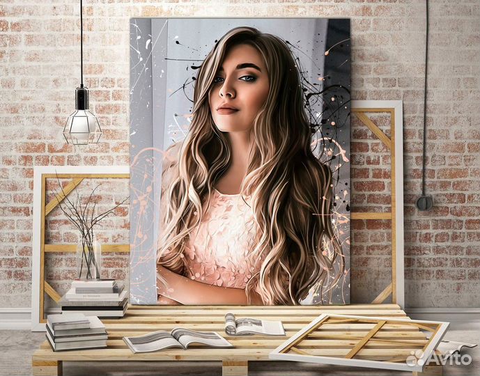 Портрет по фотографии. Подарок на Новый год