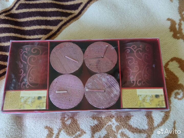 Подарочный набор свечей новый