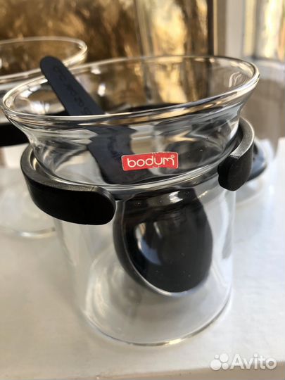 Френч пресс bodum и 2 чашки - набор