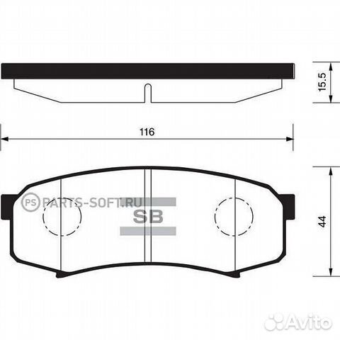 Колодки дисковые Sangsin SP2040