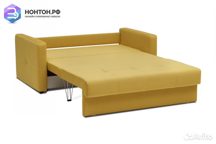 Диван шагающая еврокнижка Вита горчичный