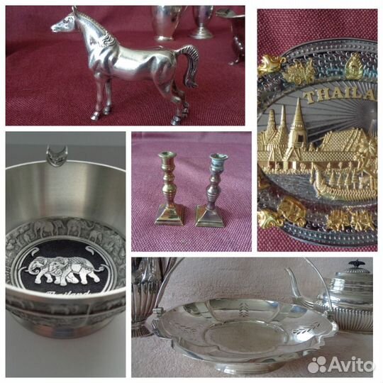 Ваза Тарелка Пепельница Посеребренное Европа