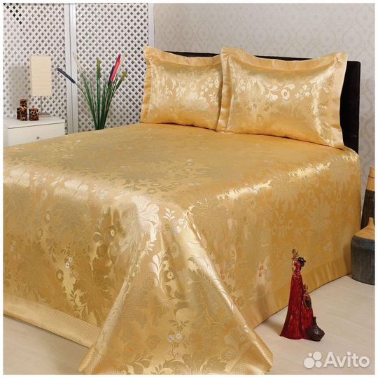 Комплект Nazsu Cinar покрывало, наволочки, подушки