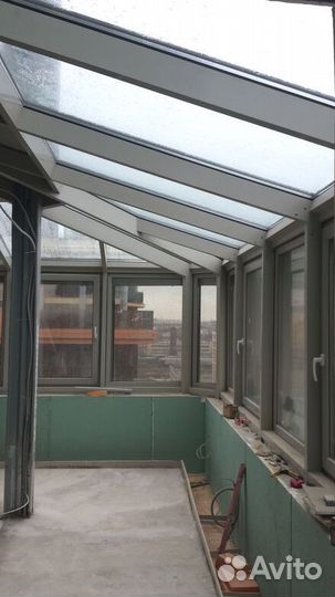 Стеклянная крыша, Остекление террас