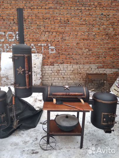 Смокер гриль пять в одном это мангал гриль коптиль