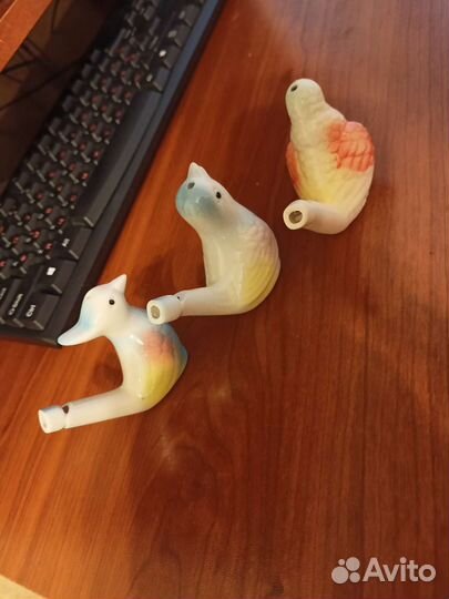 Фарфоровые птицы свистки водяные