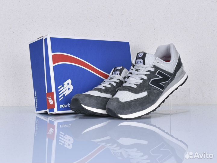 Кроссовки New Balance 574 натуральная замша