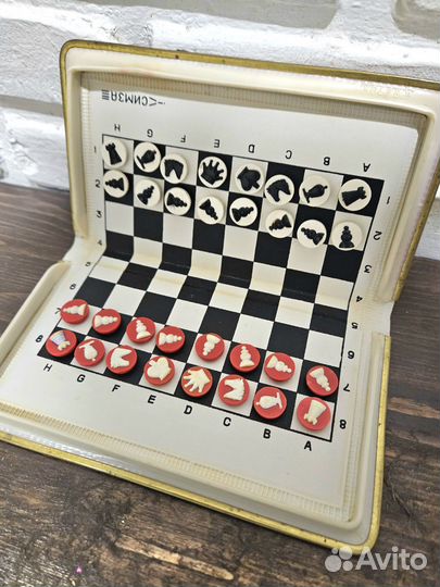Шахматы магнитные дорожные СССР Симза