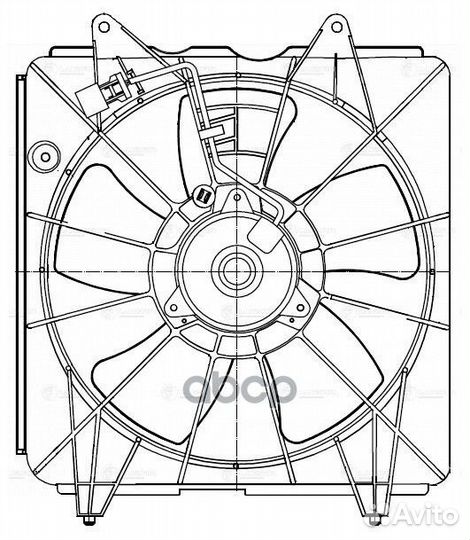 Вентилятор кондиционера с кожухом honda CR-V I
