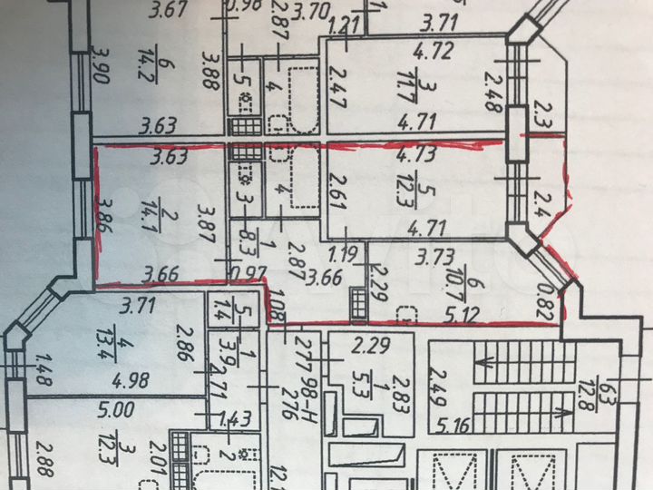 2-к. квартира, 49,8 м², 12/24 эт.
