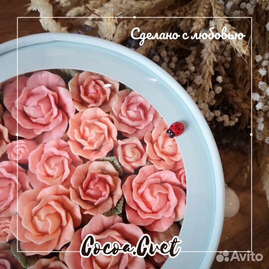 Шоколадные цветы розы