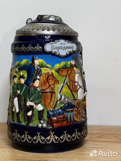 Кружка пивная с крыжкой