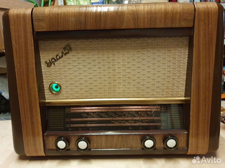 Радиола СССР ламповая Урал 57 Bluetooth FM,USB,TF