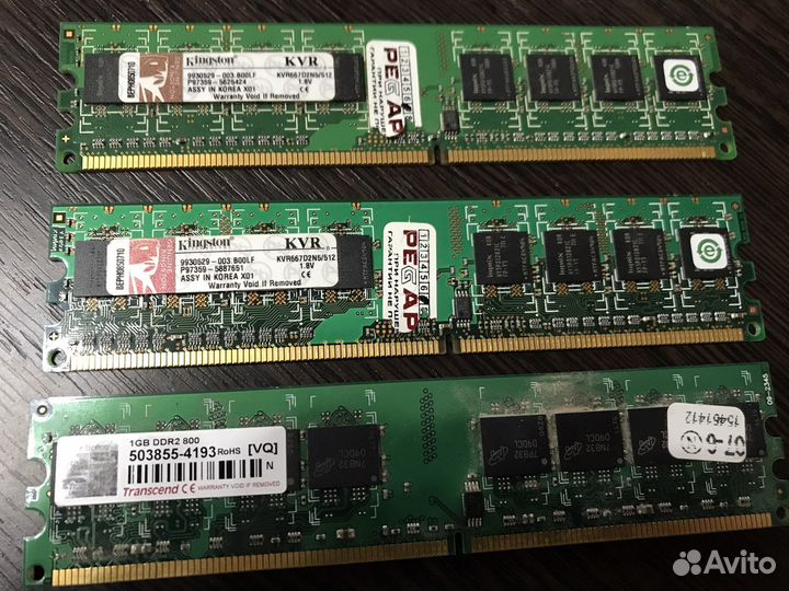Оперативная ddr2 2gb kingston + DVD CD рум