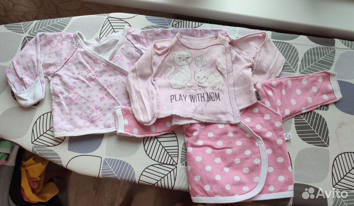 Вещи пакетом на девочку от рождения до 6 мес