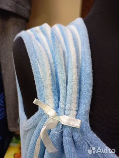 Халат женский новый голубой 100 хлопок,ф. Николь