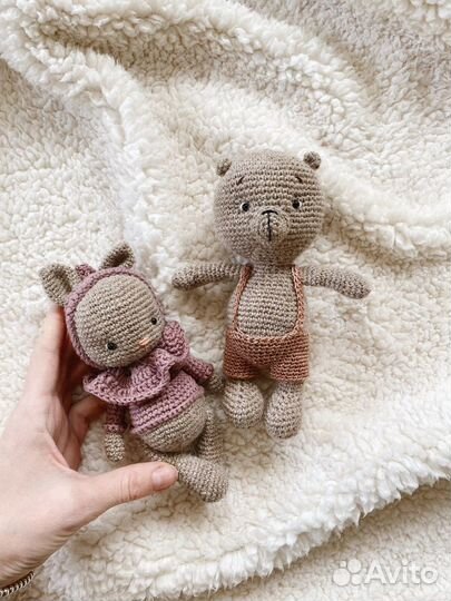 Игрушки новые ручная работа, вязаные