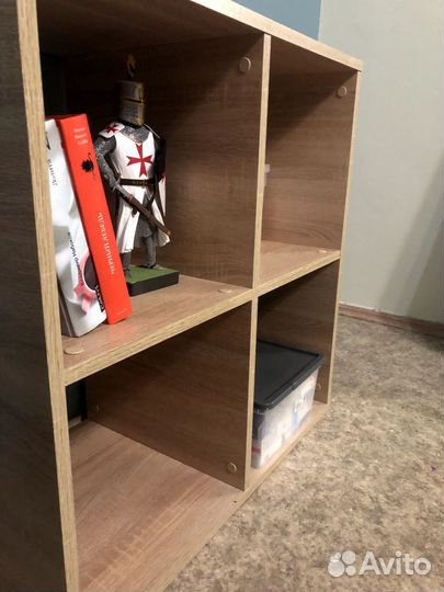 Стеллаж деревянный, 4 ячейки 70.9х30.1х70