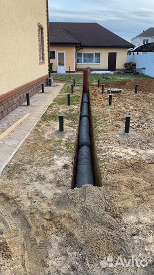 Дренаж участка под ключ