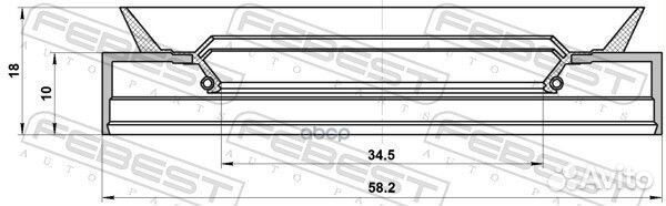 Сальник привода 95PDS36581018C Febest