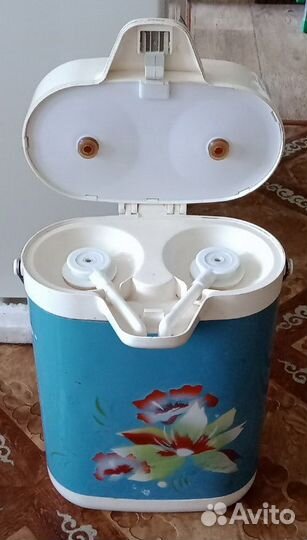 Термос двойной 1л + 1л