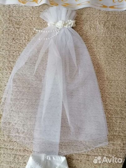 Свадебное украшение на шампанское