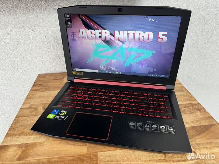 Монстр Nitro Core i5-8300H 12Gb GTX1050 4G SSD+HDD