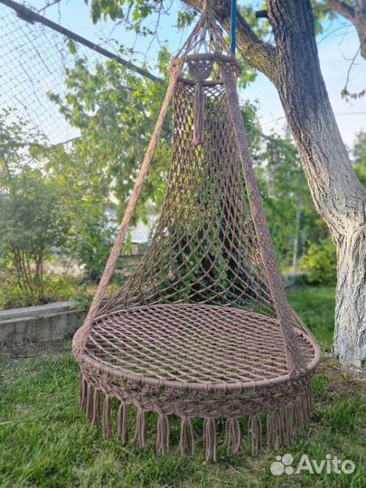 Качеля-гамак плетеная