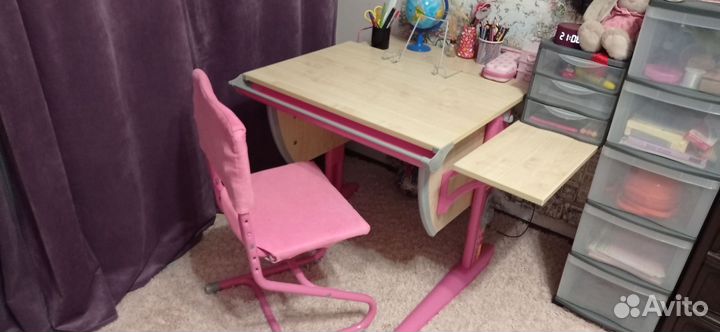 Растущая парта и стул дэми