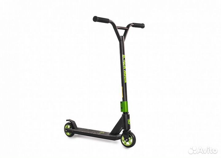 Самокат Трюковой stunt scooter-3 черно-зеленый