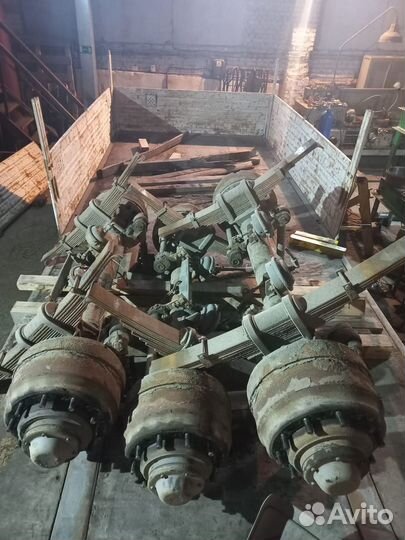 Оси прицепа маз