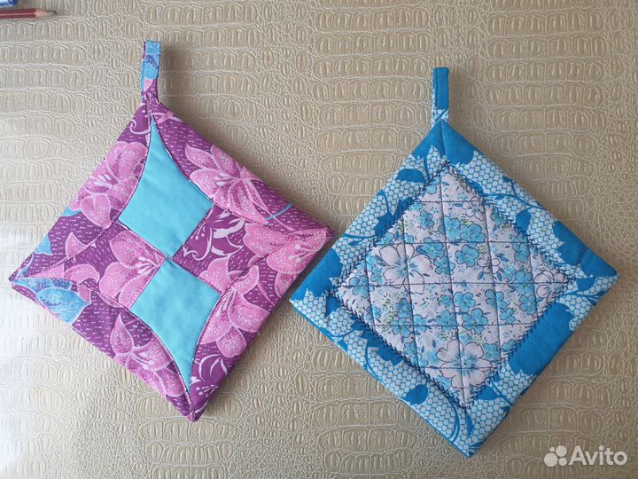 Прихватки для кухни, пасхальная корзиночка