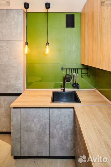 Изготовление кухни с установкой Лофт