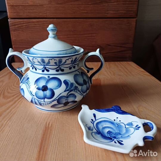 Гжель СССР посуда