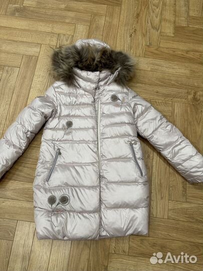 Зимний пуховик для девочки 146