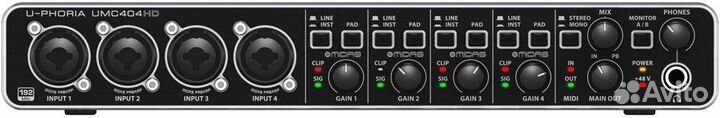 Аудиоинтерфейс Behringer UMC404HD