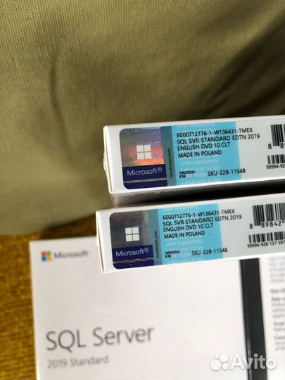 Microsoft SQL Server Std 2019 DVD 10 Clt 228-11548