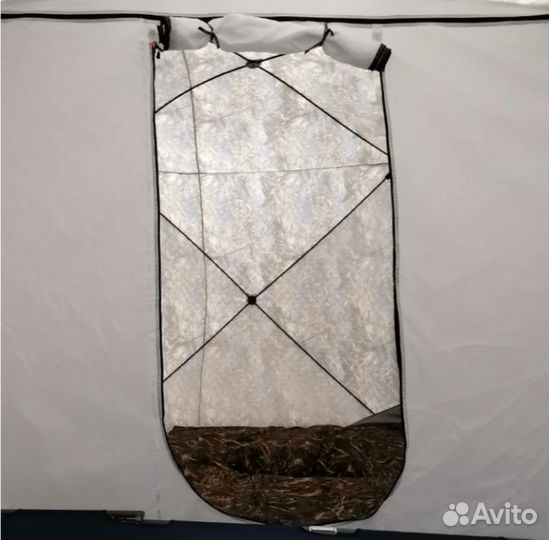 Палатка зимняя утепленная куб