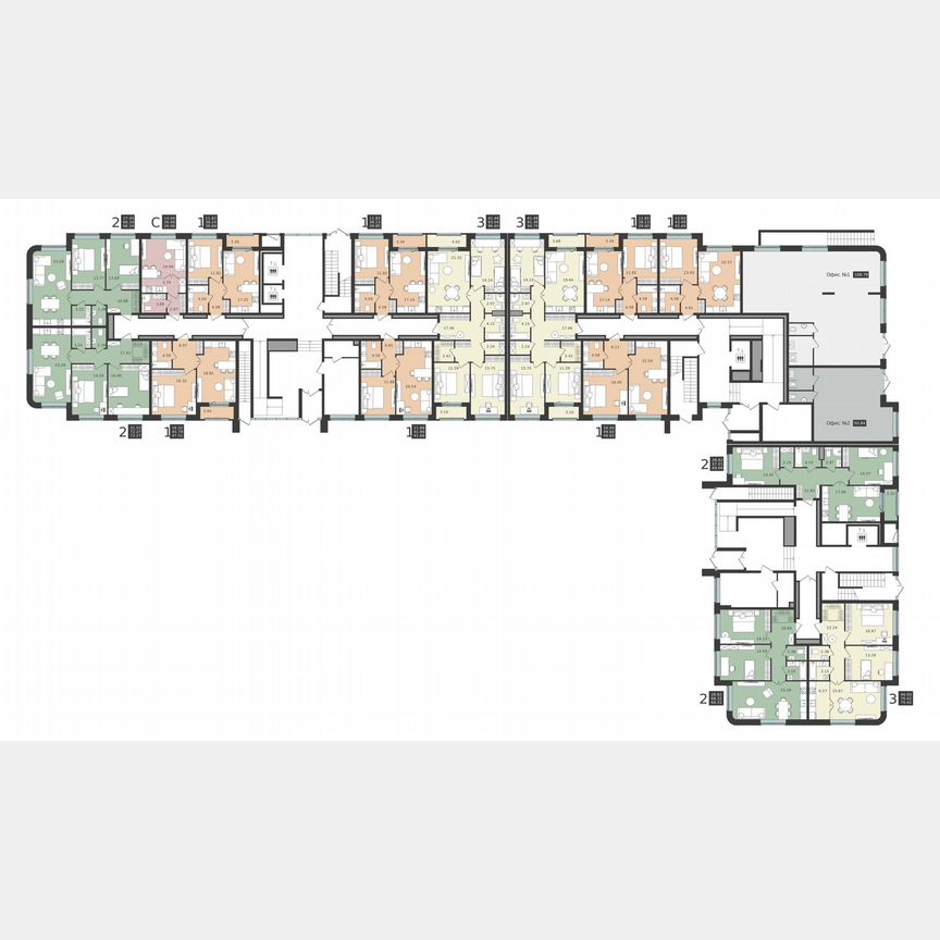 1-к. квартира, 39,8 м², 1/6 эт.
