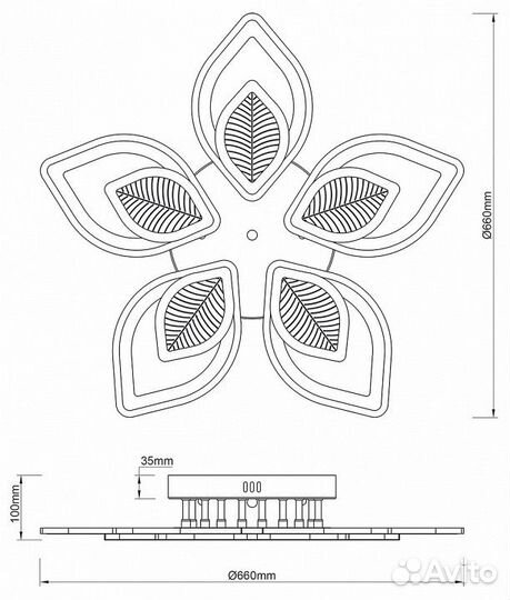 Потолочная люстра Escada Anise 10288/10LED