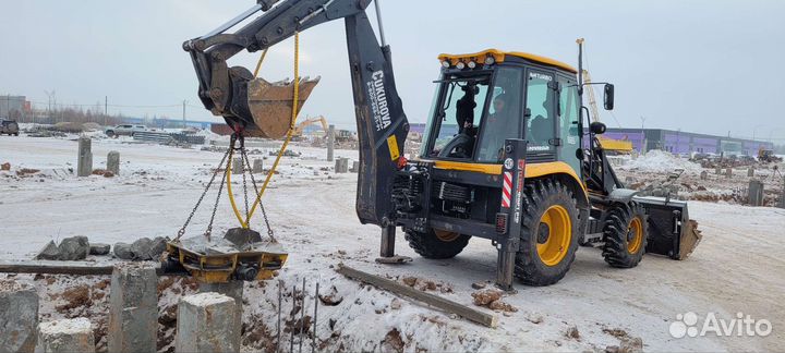Механизированная обрубка свай гидрозуб