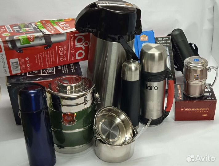 Термос с помпой (кружка)