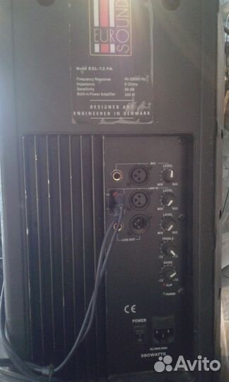 Активная колонка euro sound 380 Wat