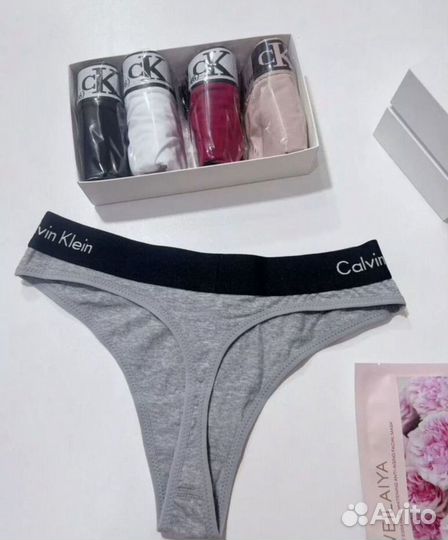 Стринги женские calvin klein набор