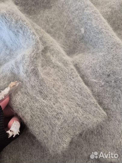 Пушистый кардиган из ангоры