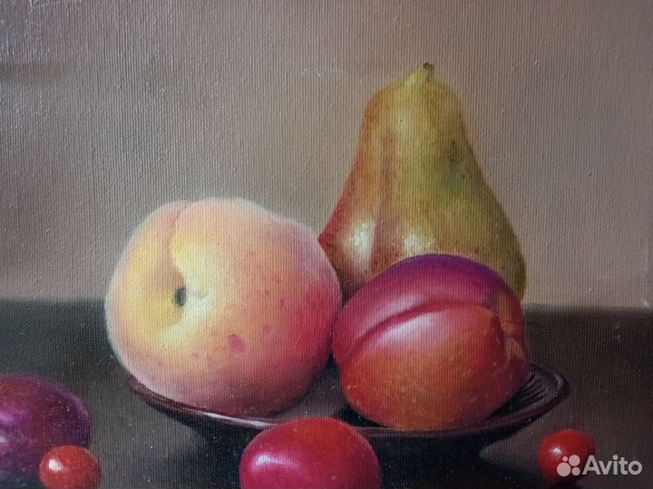 Картина маслом натюрморт с фруктами