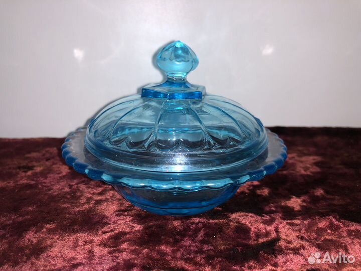 Купоросное стекло Икорница,маслёнка