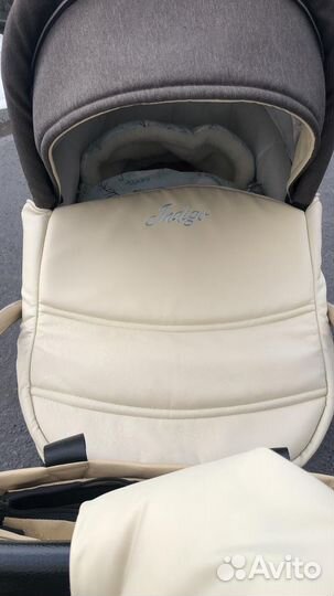 Коляска 2 в 1 indigo эко кожа