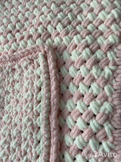 Плед детский вязаный ручная работа