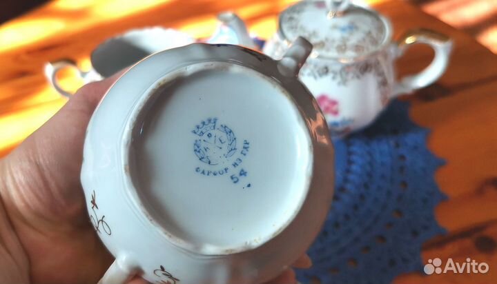 Чайник заварочный, сахарница, молочник гдр